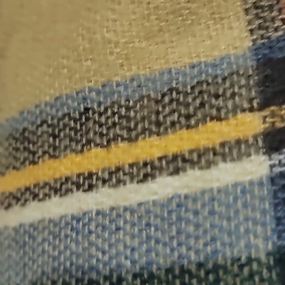 Plaid Fringe Scarf Shawl Wrap - Picture 3 of 3